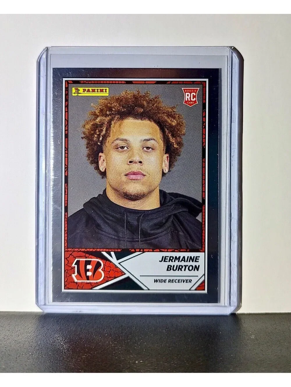 Jermaine Burton 2024 Panini NFL #93 Sticker Silver Foil Card Cincinnati Bengals